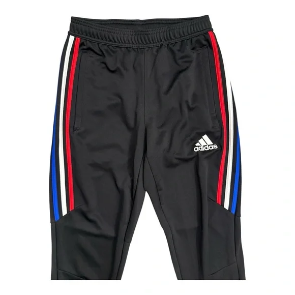 Adidas Tiro Track Pants – Size S – Black with Red, White & Blue Side Stripes - Picture 3 of 6